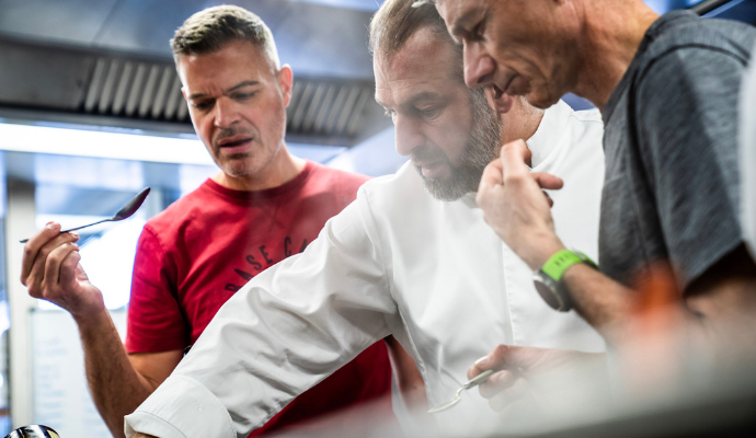 Les 3 co-fondateurs Baouw : Gilles Galoux, Yoann Conte et Benoit Nave