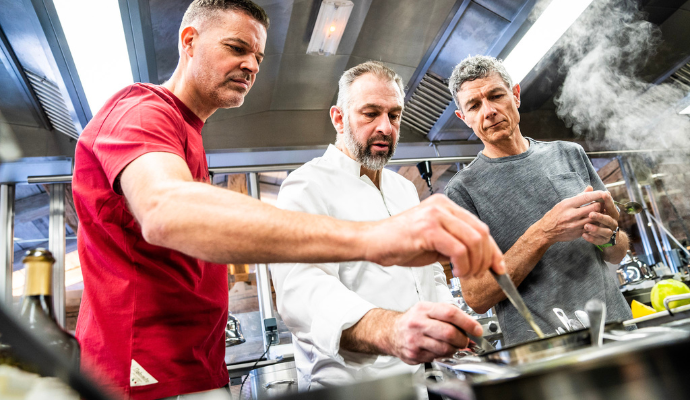 Les 3 co-fondateurs Baouw : Gilles Galoux, Yoann Conte et Benoit Nave
